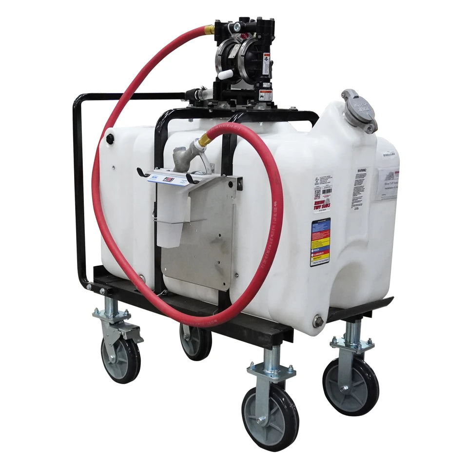 Rhino Tuff Tanks RTT-7445 45 Gallon Fluid Transfer Cart w/ Diaphragm Pump